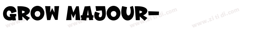 GROW MAJOUR字体转换